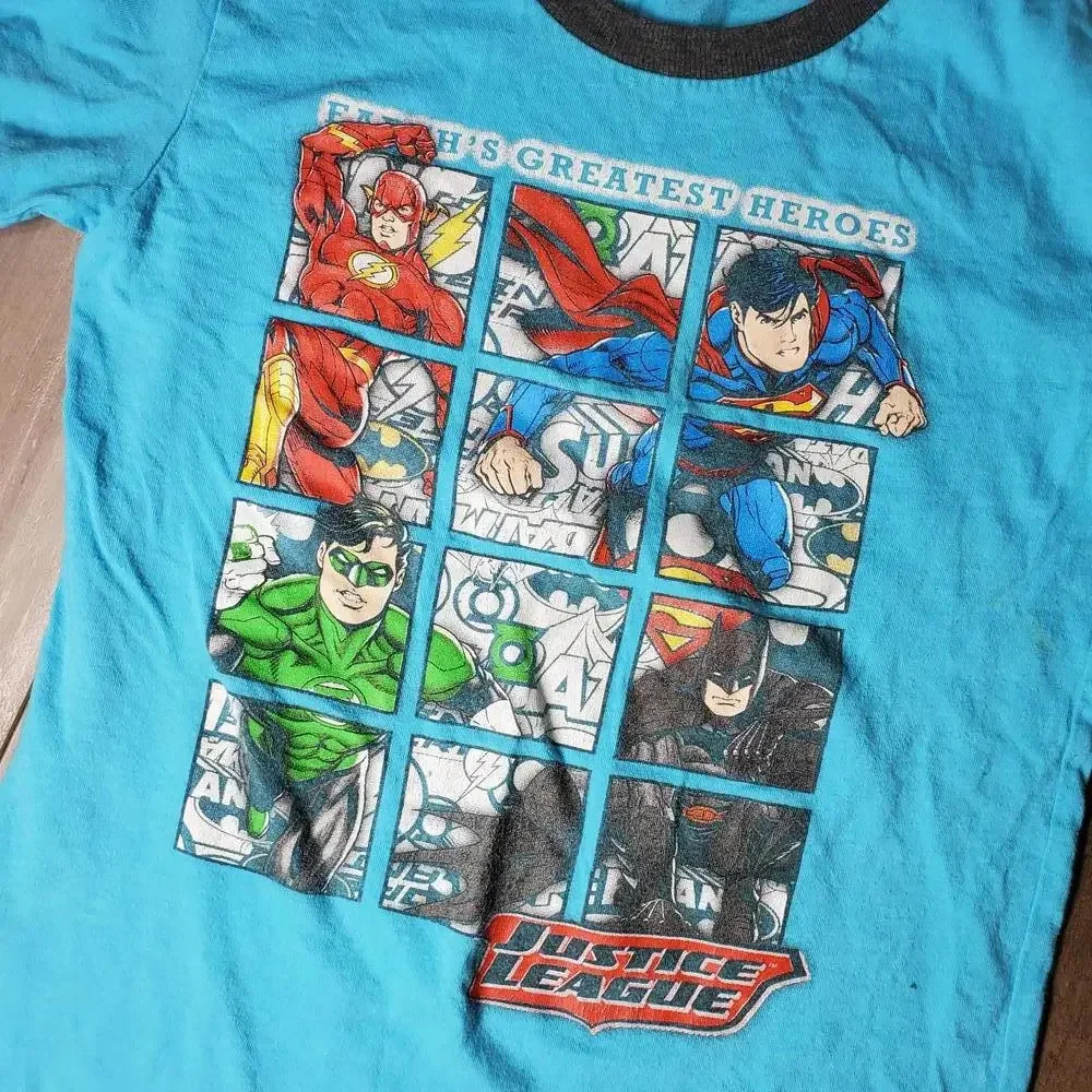 4T Boys Casual Cotton Tops Clothing Bundle | OshKosh B'Gosh Justice League